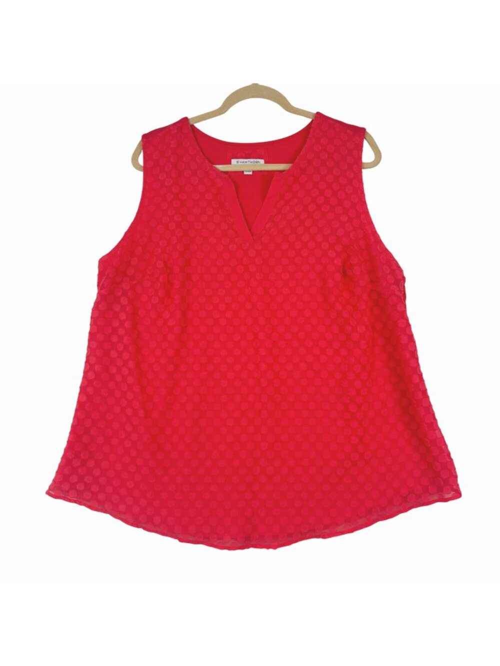 ✨3/$30 41 Hawthorn Pink Textured Sleeveless Blouse 2X Tank Top
